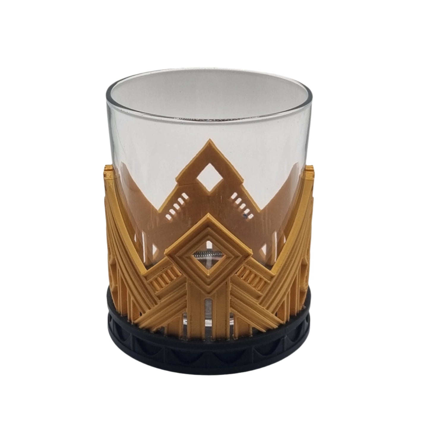 Golden Elegance | Glass Holder