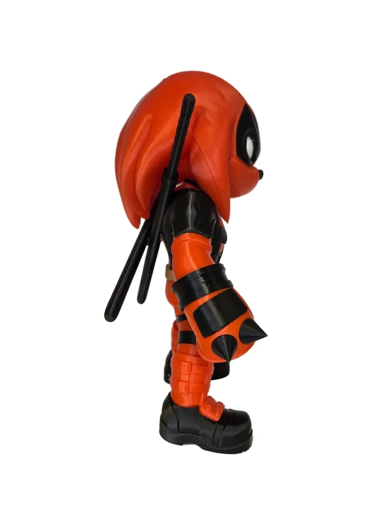 Knuckles x Deadpool Mashup 3D Printed Figure - 28cm Sonic x Marvel Collectible Statue