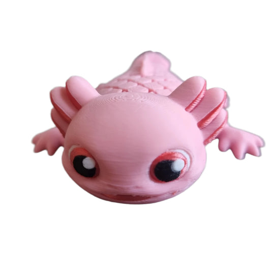 Axel the axolotl front side view