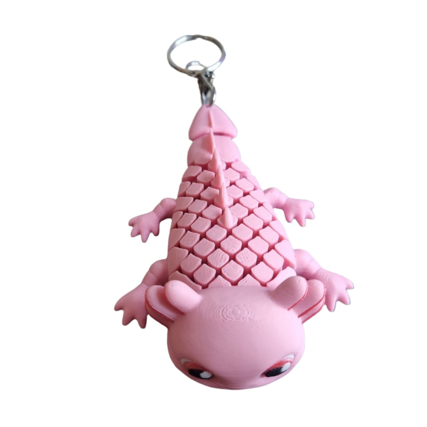 Axel the axolotl front top view