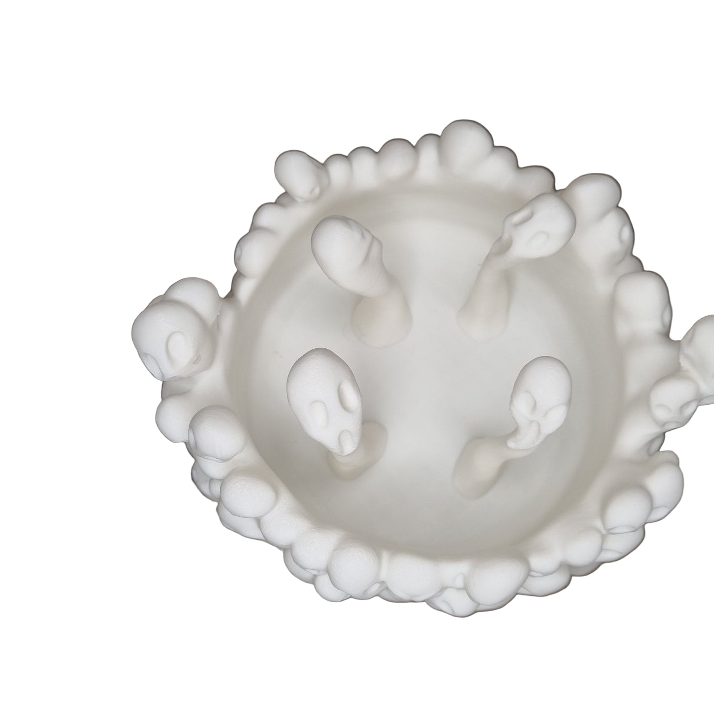 white bowl for halloween decoration