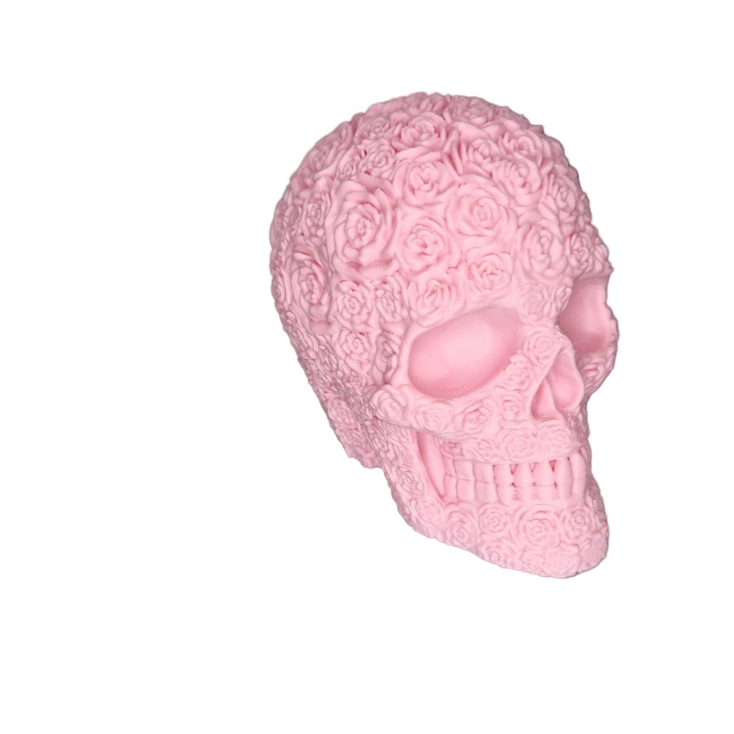 Pink skull-shaped 3d printed skull