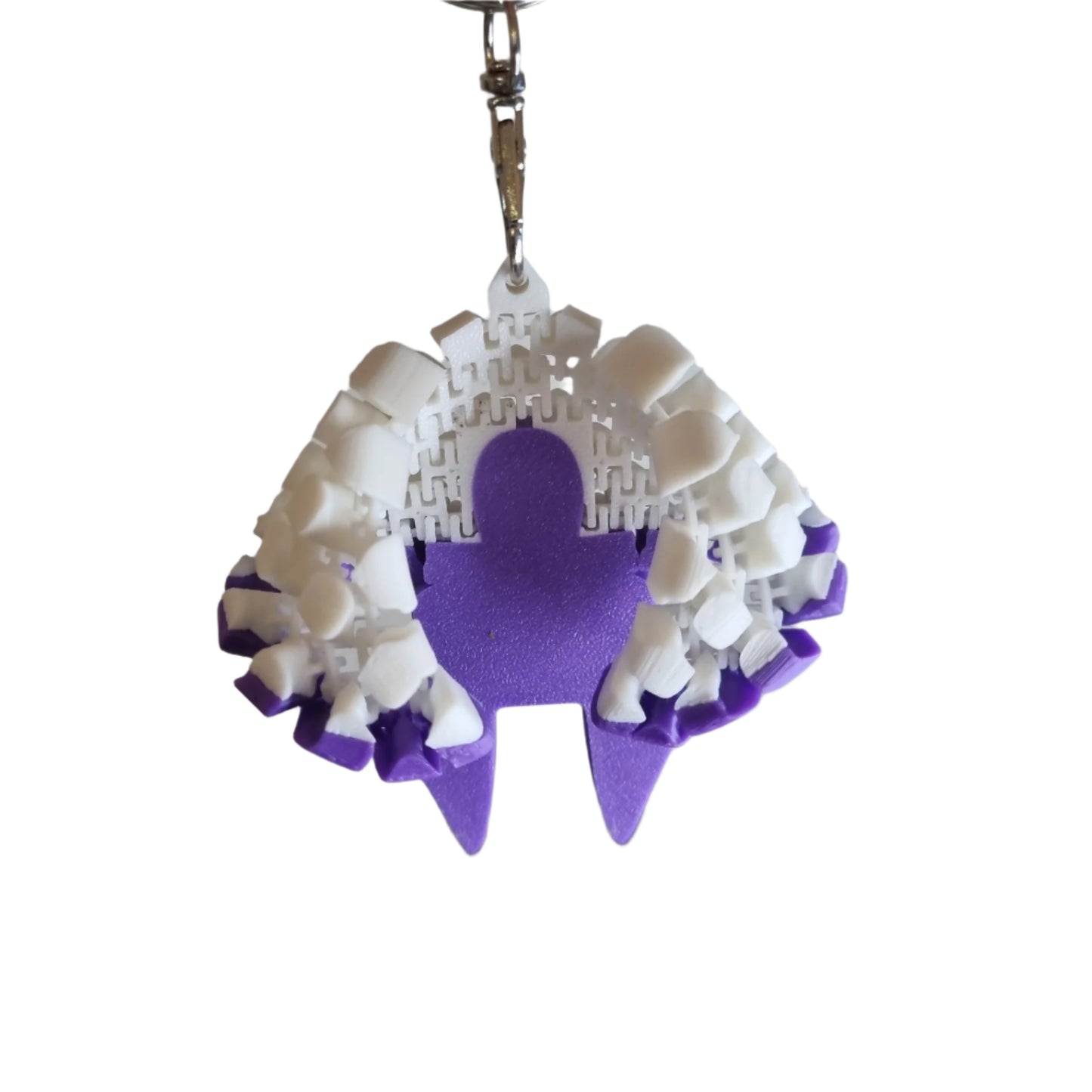 Fang the bat hanging upside down view