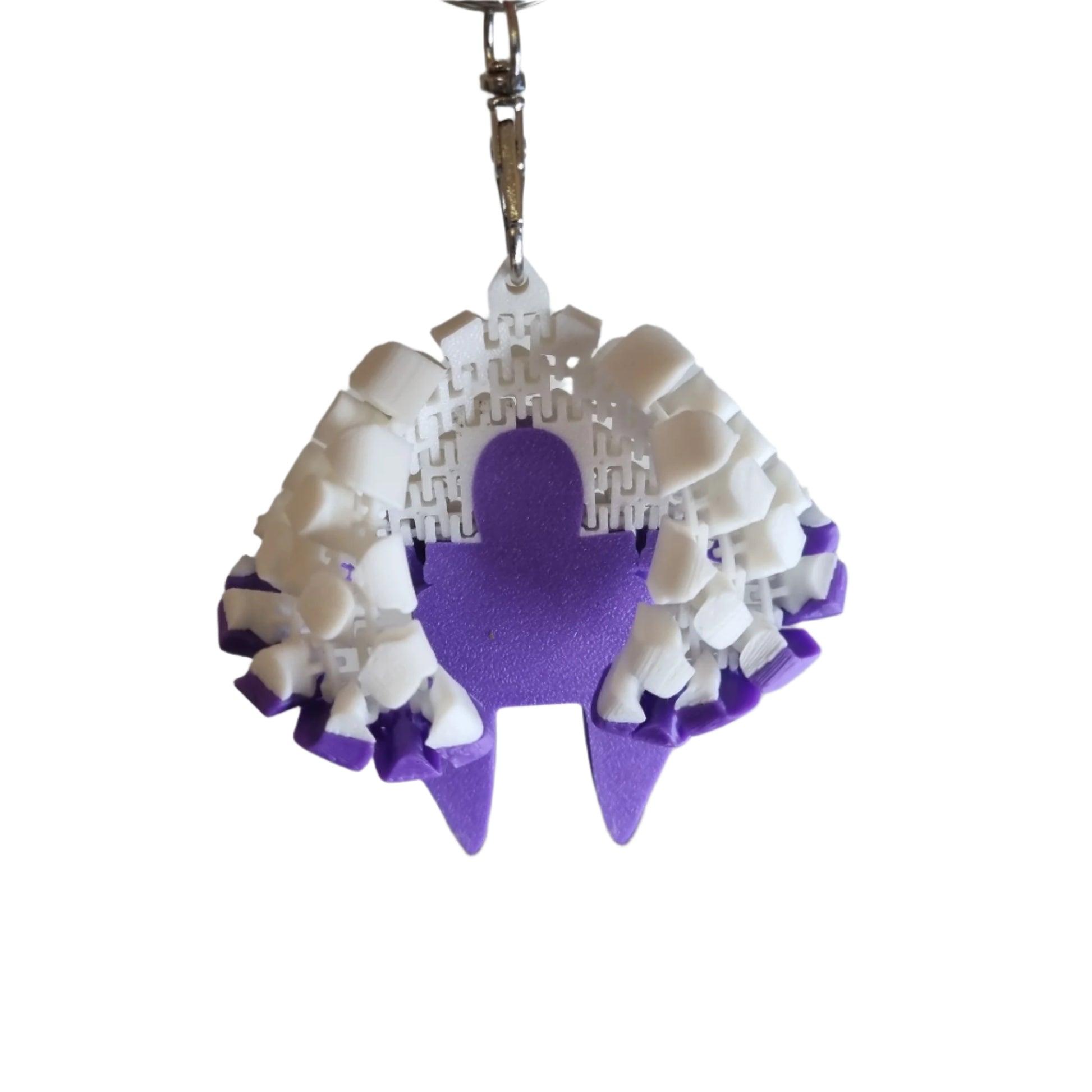 Fang the bat hanging upside down view