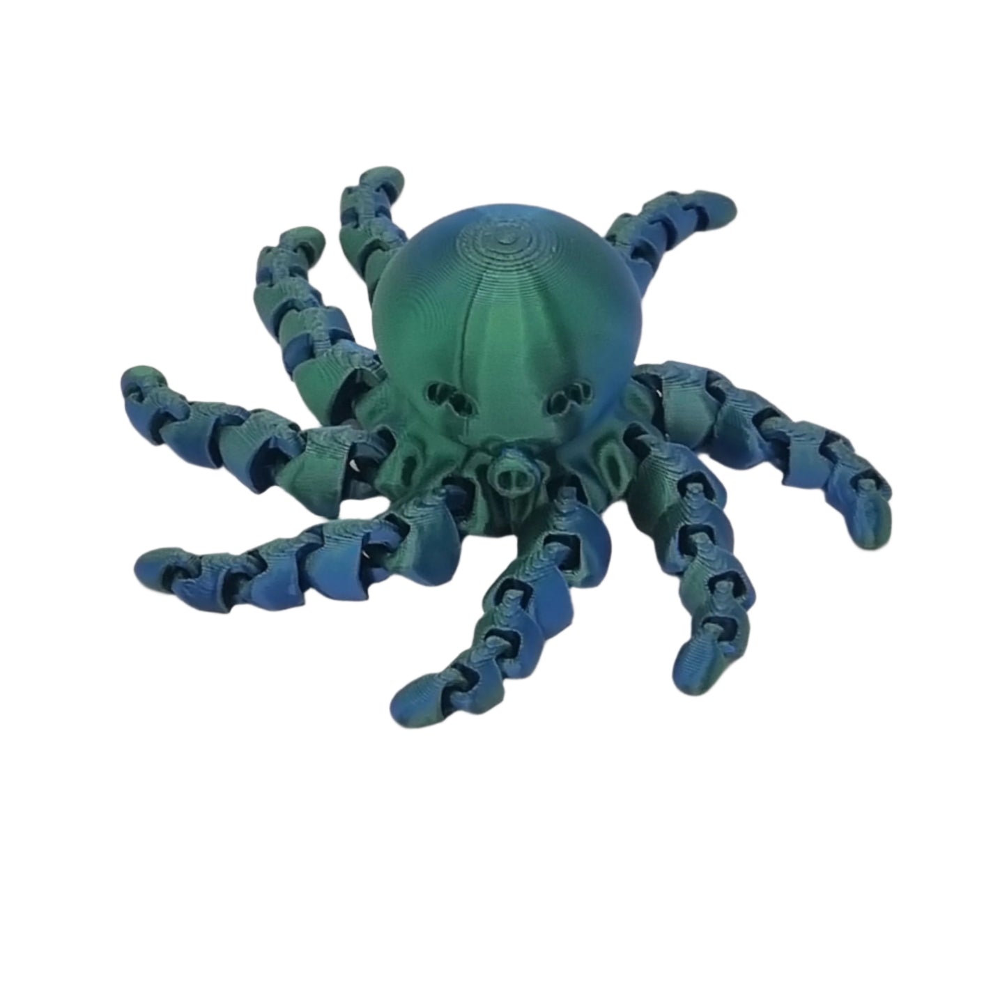 Flexi octo pals, front view, blue
