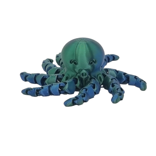 Flexi octo pals, front view, green