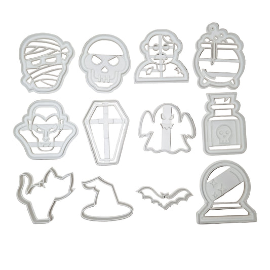 Halloween cookie cutters set of 12 group shot