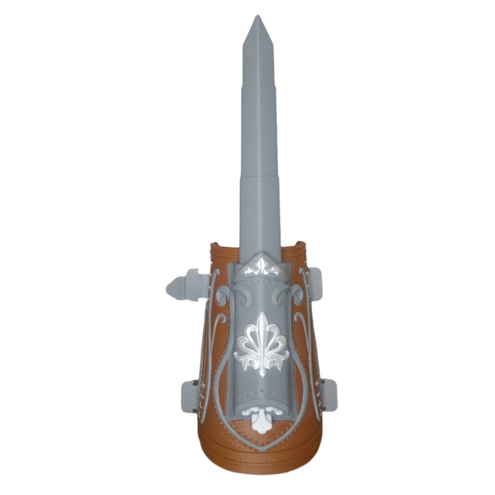 Hidden blade cosplay sword, front view, extended