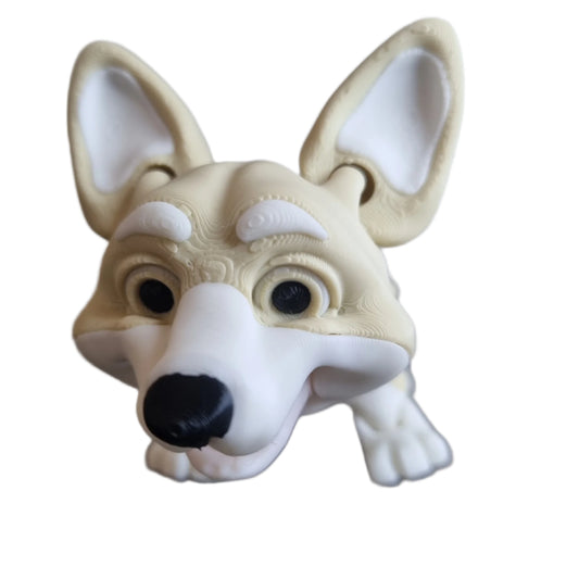 Rufus the Corgi head view