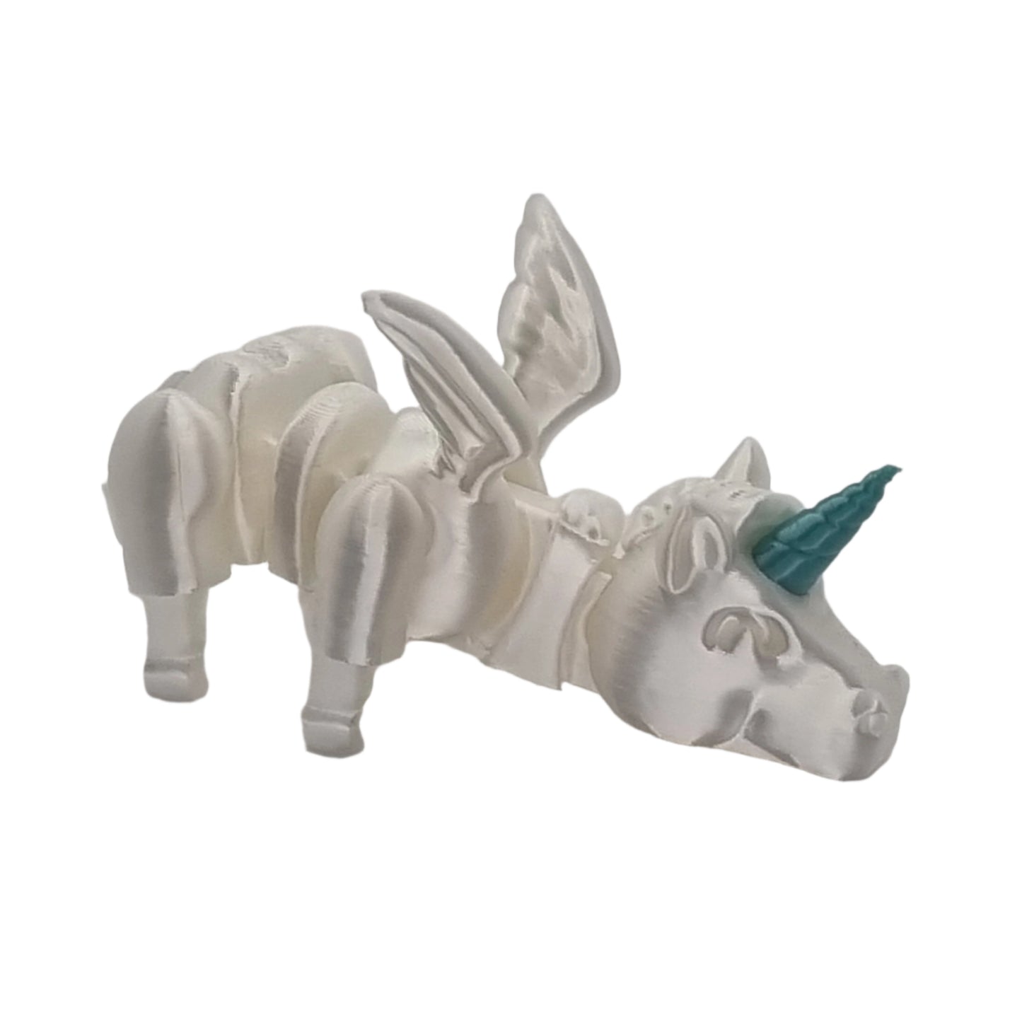 Sleepy Unicorn Articulated Series, front side, standing