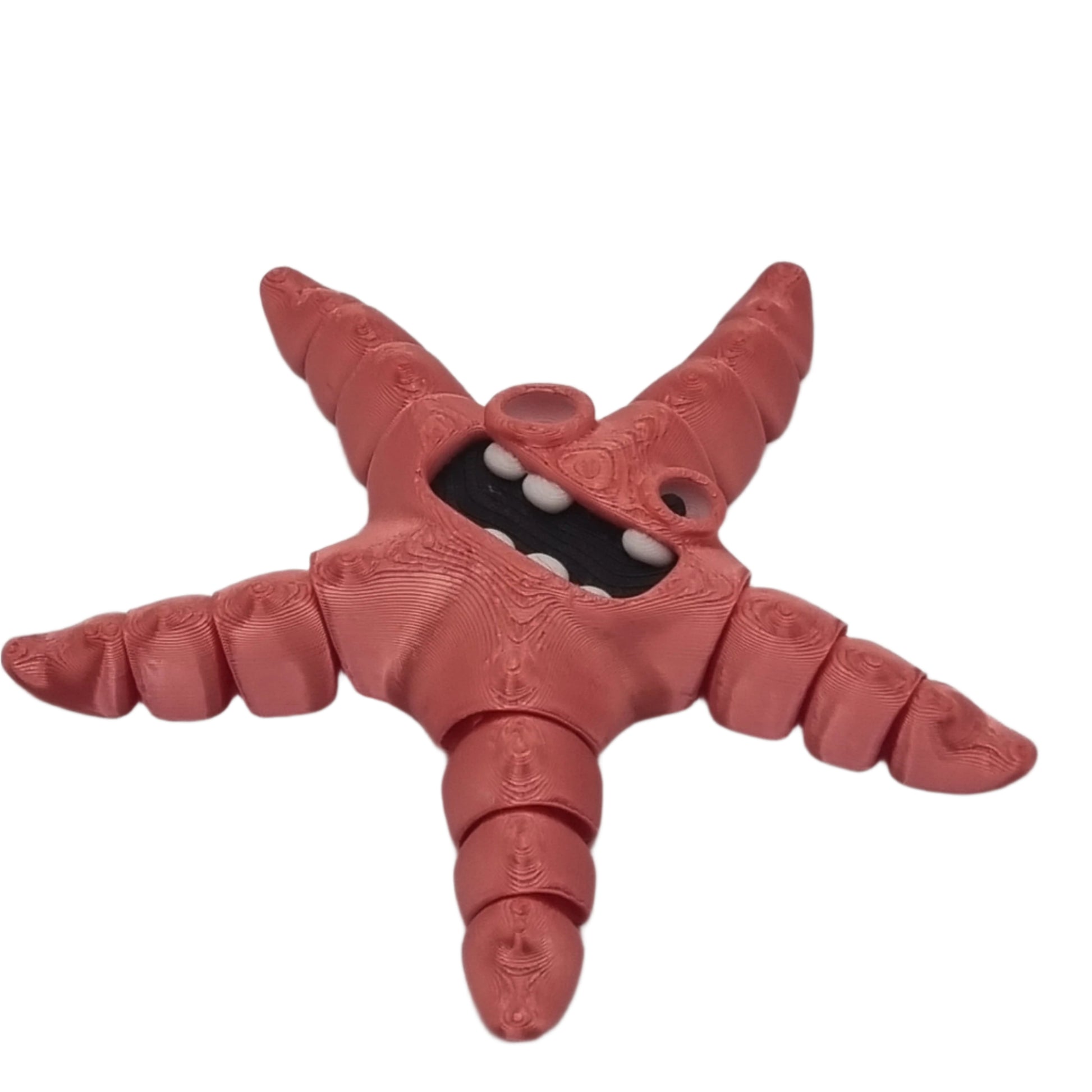 Smiley Starfish Articulated Series, front side view