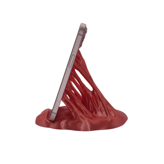 Sticky Situation Smartphone Holder, side view, with phone