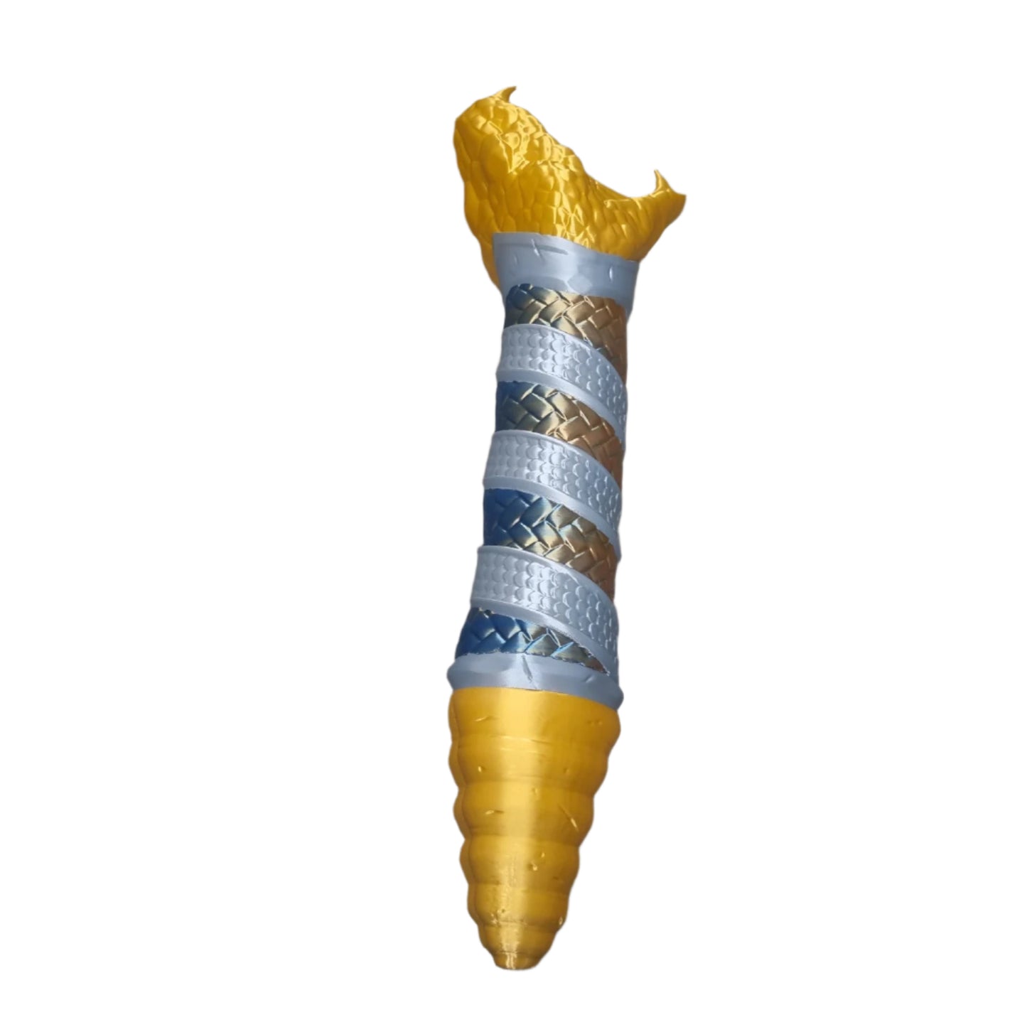 The viper cosplay sword, top, forward view