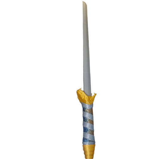 The viper cosplay sword, top view, extended