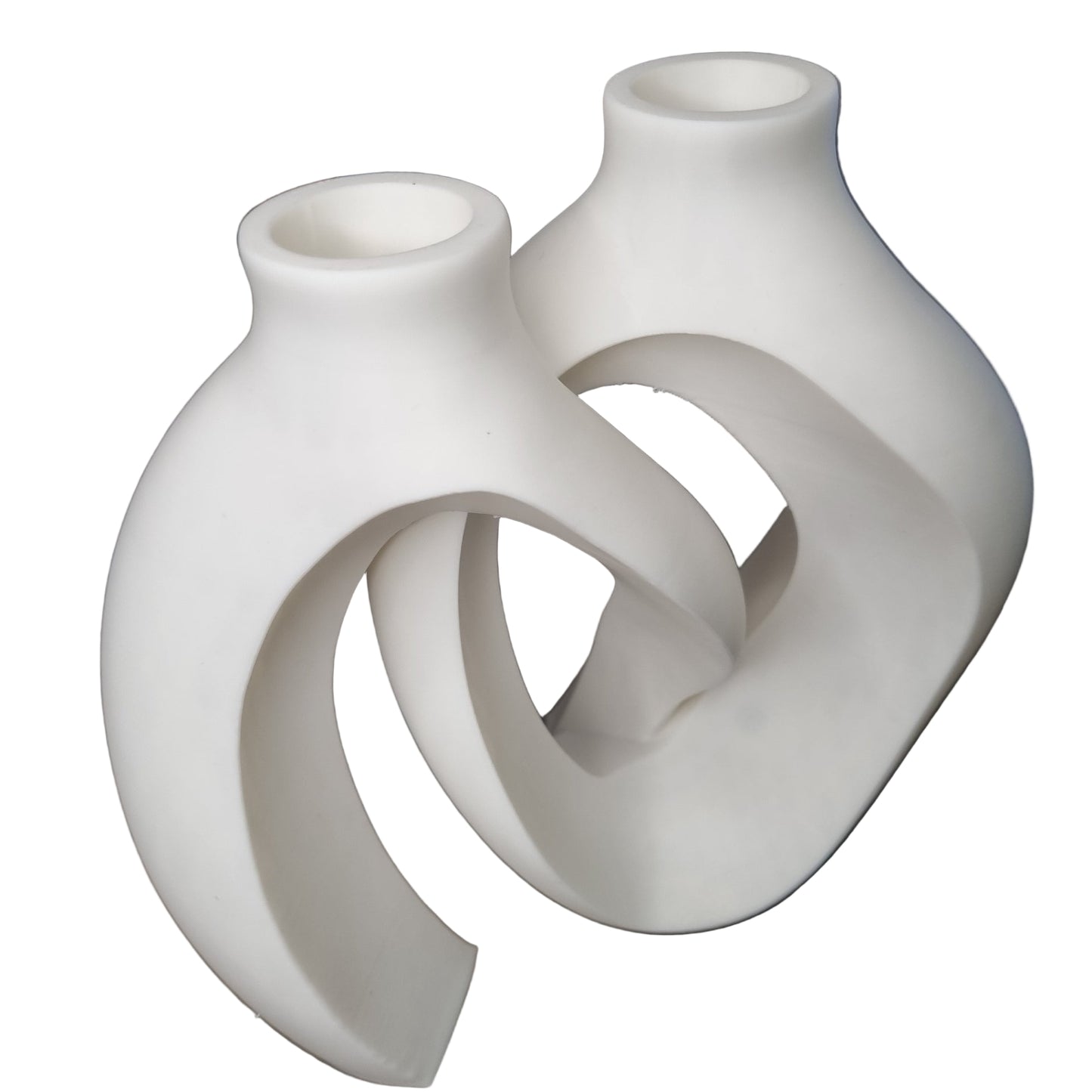 White abstract modern stylish vase