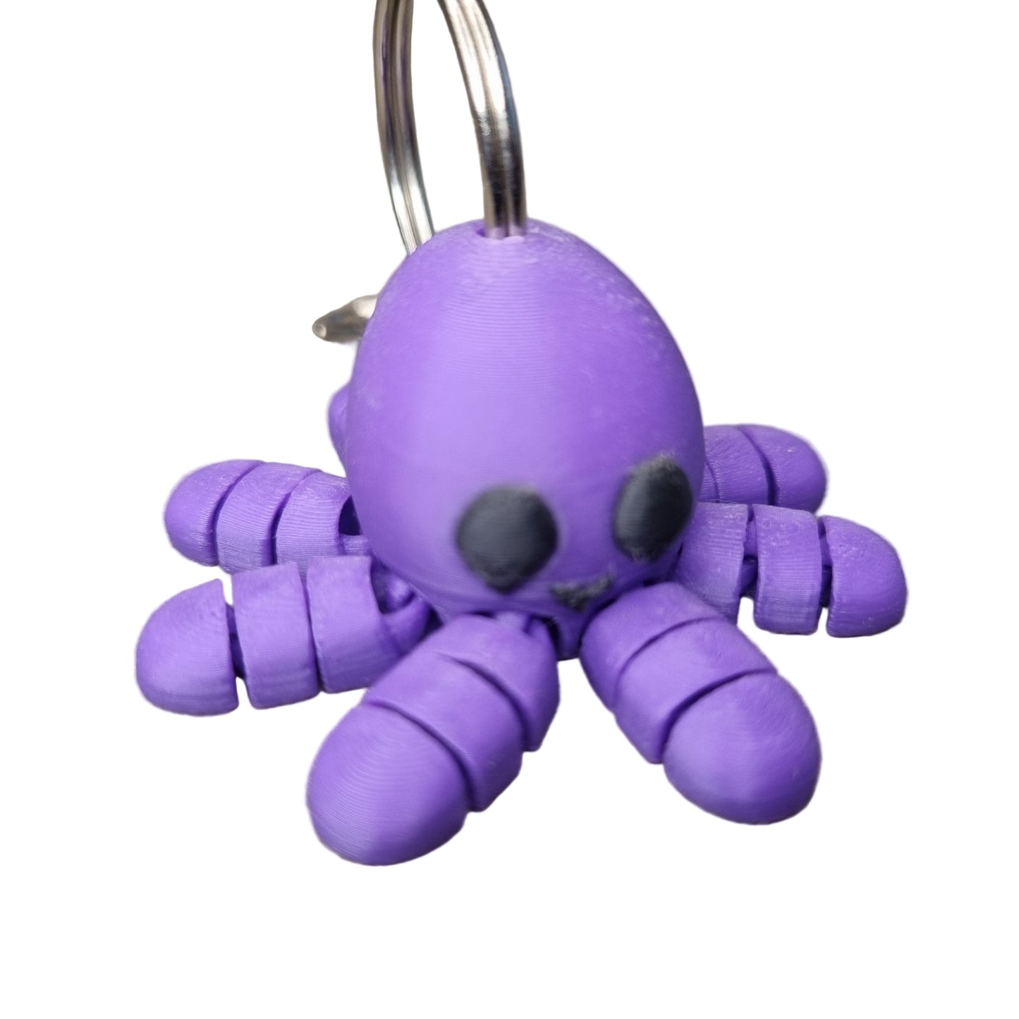 Purple octopus flexi keychain