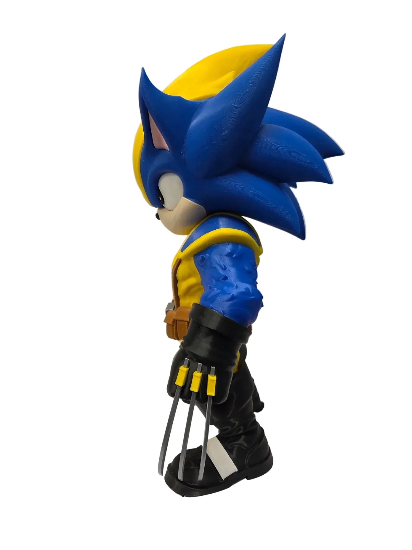 Sonic x Wolverine Mashup 3D Printed Figure - Soniverine 29cm Tall Collectible Statue - TailoredPrints