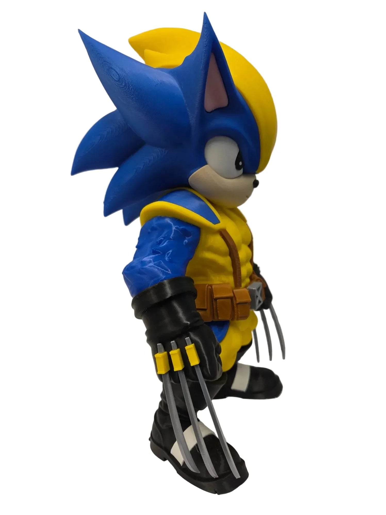 Sonic x Wolverine Mashup 3D Printed Figure - Soniverine 29cm Tall Collectible Statue - TailoredPrints