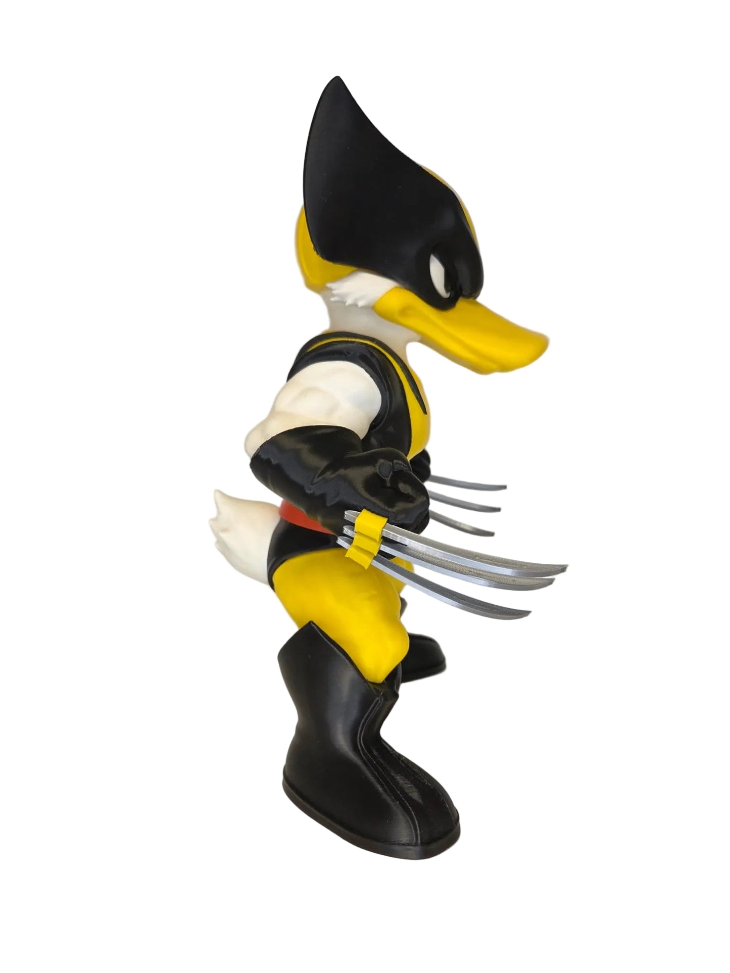 Donald Duck as Wolverine "Quackverine" Mashup 3D Printed Figure - 28cm Tall Collectible Statue