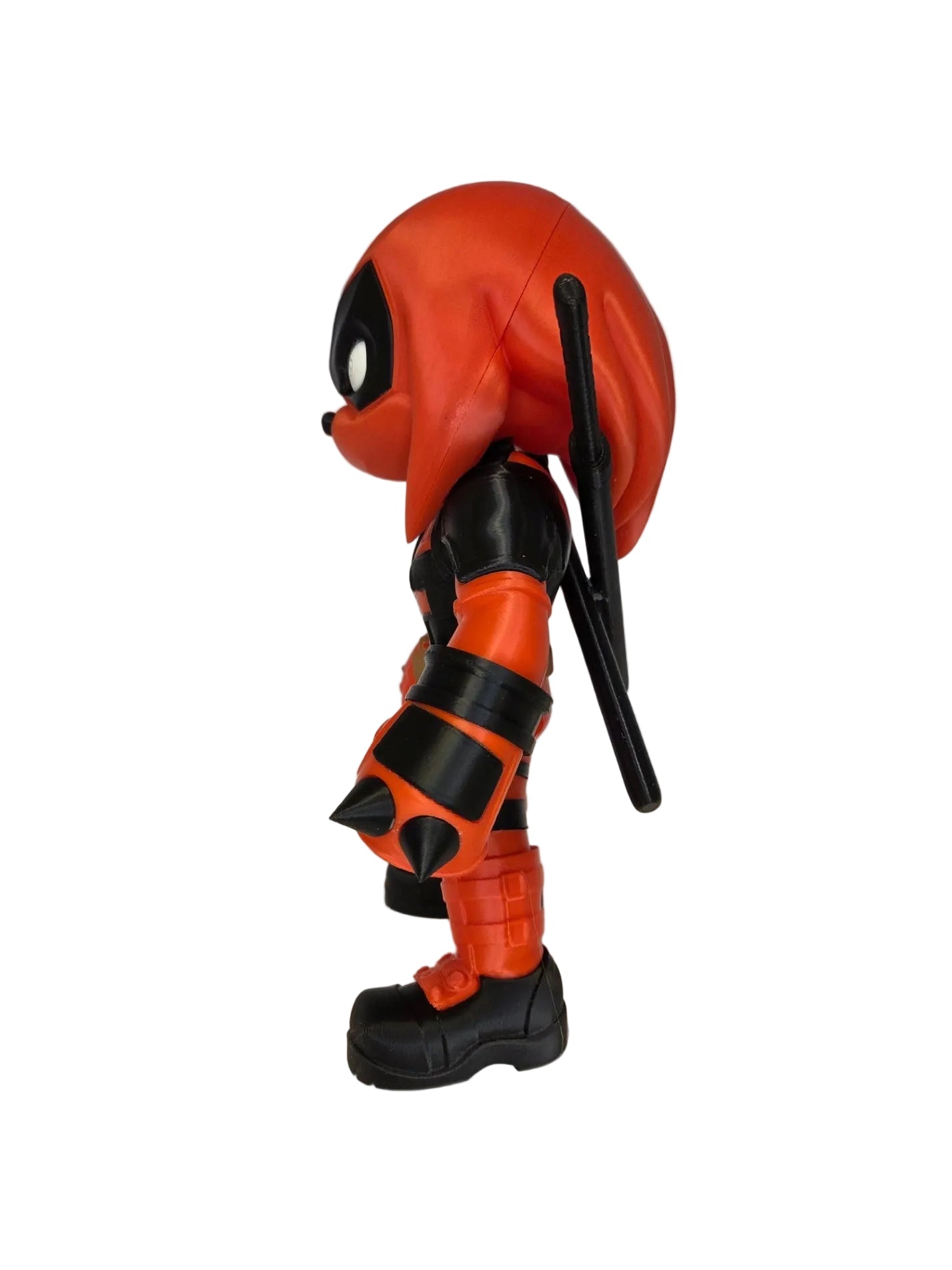 Knuckles x Deadpool Mashup 3D Printed Figure - 28cm Sonic x Marvel Collectible Statue
