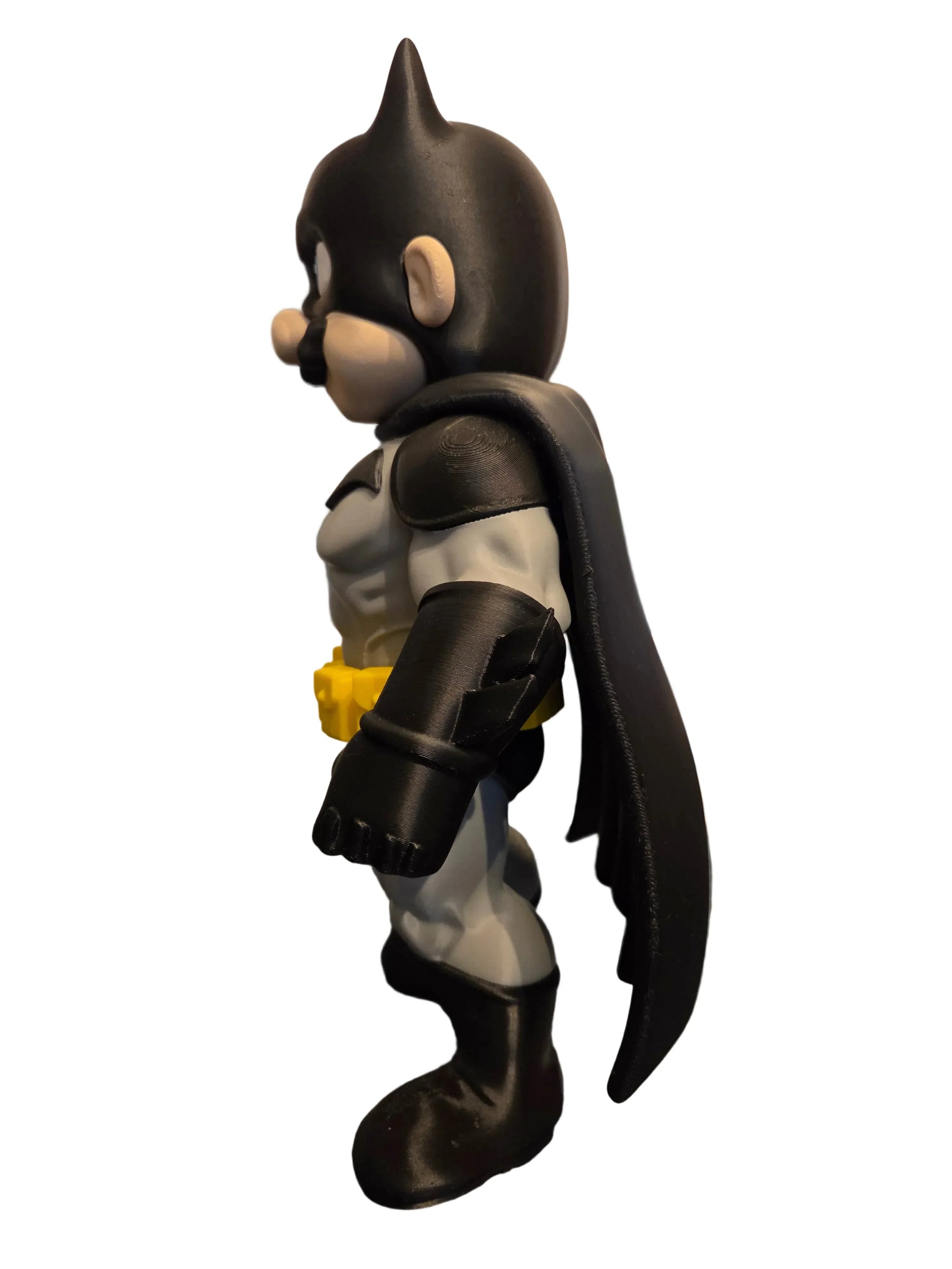 Mario x Batman Mashup 30cm Figure - Fan Art Mash Up Crossover Collectible - TailoredPrints