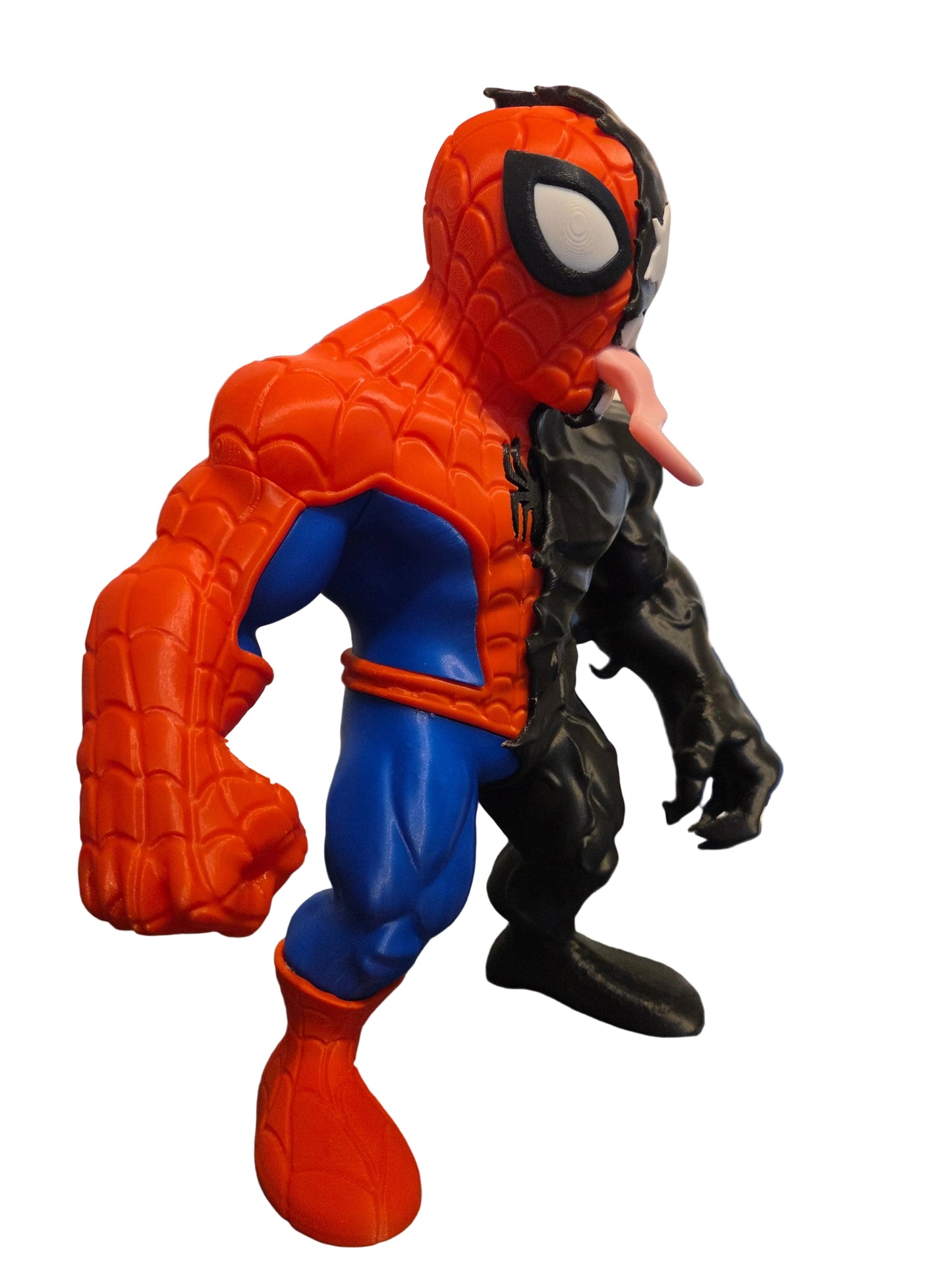 Spider-Man x Venom Symbiote Hybrid Split Figure - Display Collectible