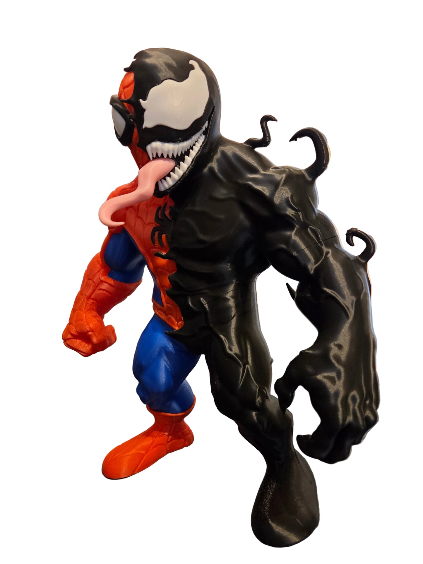 Spider-Man x Venom Symbiote Hybrid Split Figure - Display Collectible