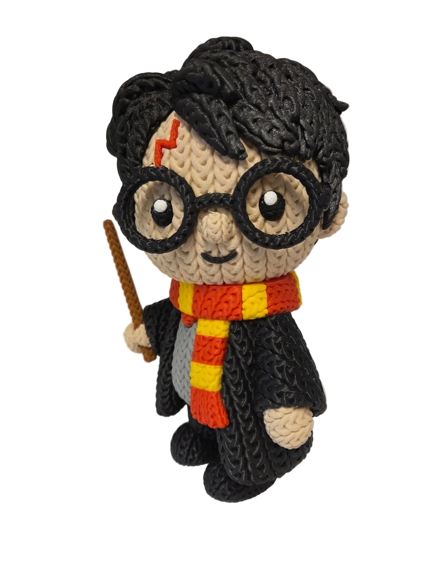 Crochet-Style Harry Potter 21 cm Figure – Gryffindor Wizard Collectible Display