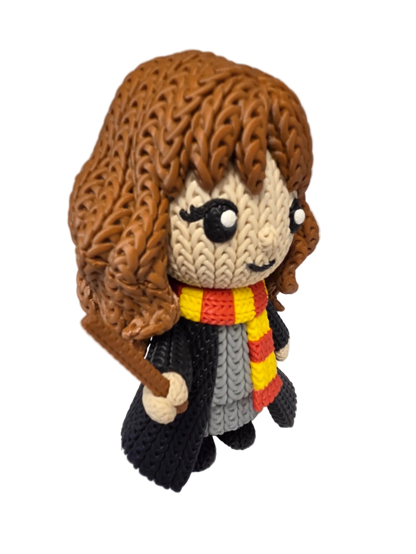 Crochet-Style Hermione Granger 21 cm Figure – Harry Potter Trio Collectible Display