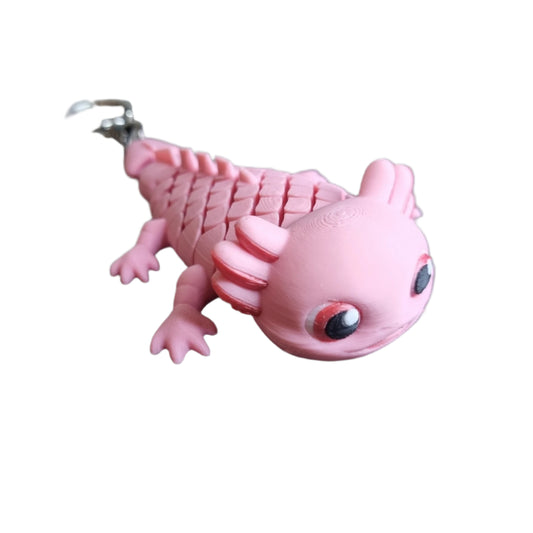 Axel the axolotl front left view 