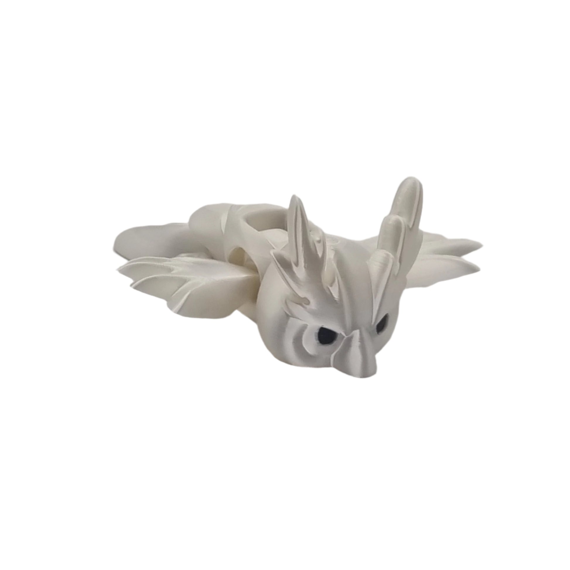 Fluffel the Articulated Owl Flappy Bird Series, front side view