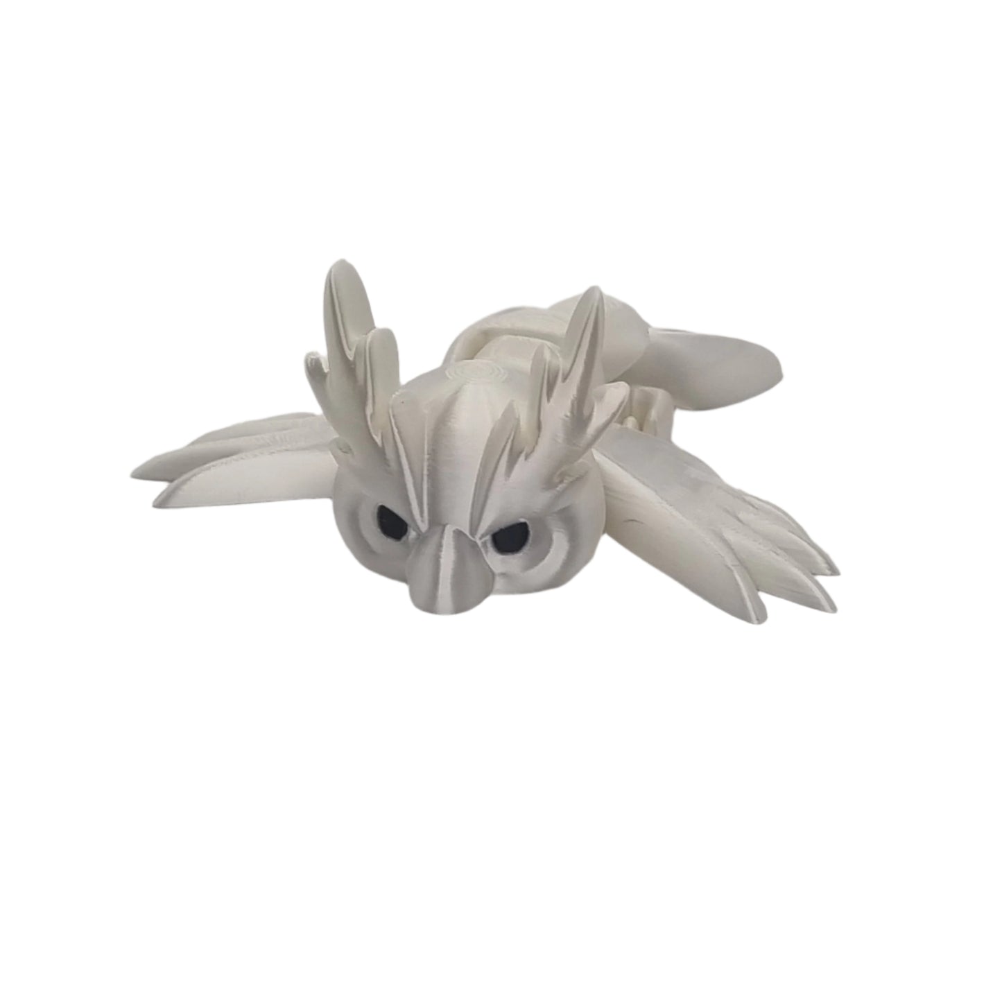 Fluffel the Articulated Owl Flappy Bird Series, front view