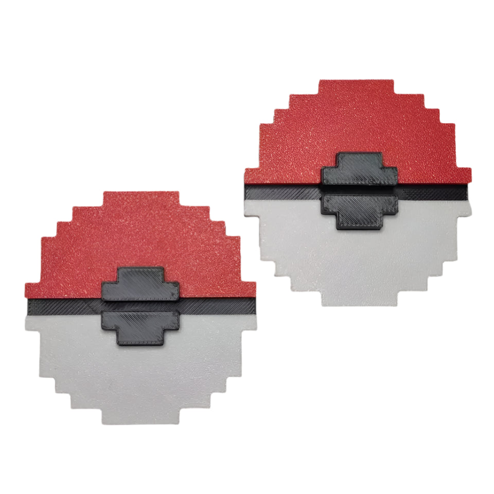 Pokemon Card Display Pixel, top view, white background