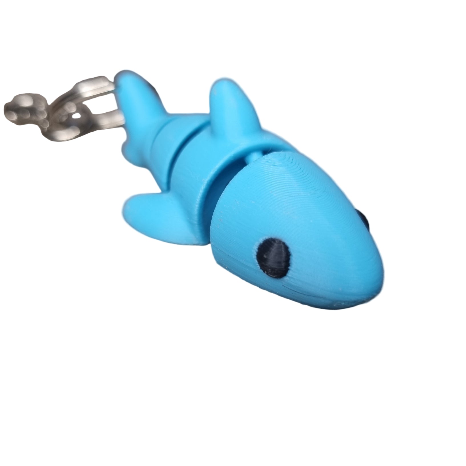 Blue shark flexi keychain 