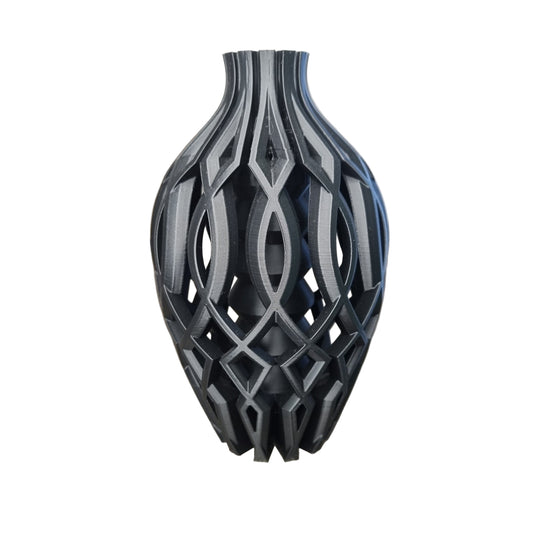 Black geometric modern stylish vase 