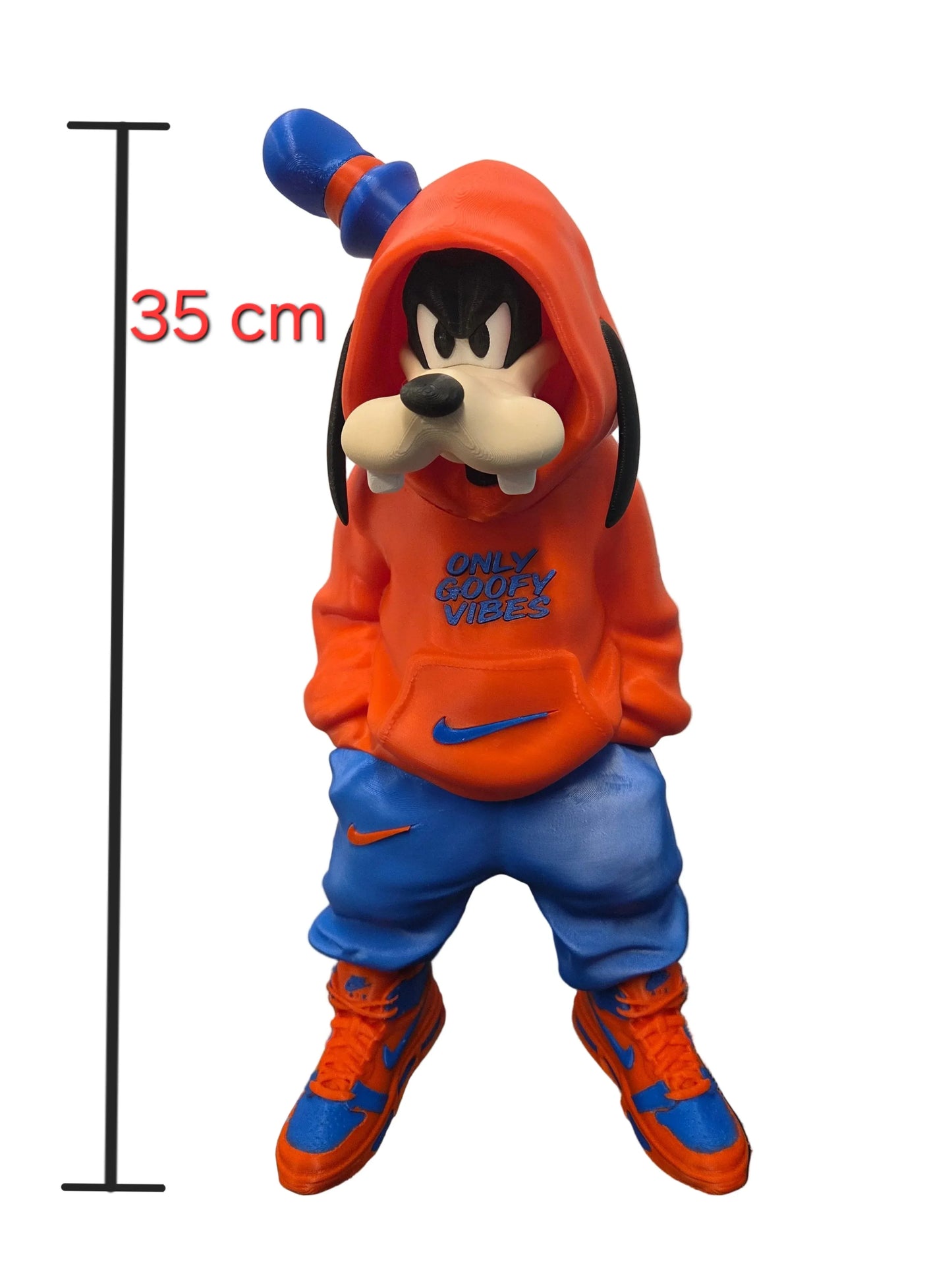 Disney Goofy "Only Goofy Vibes" Hoodie 3D Printed Statue - Large 35cm Collectible Figure - TailoredPrints